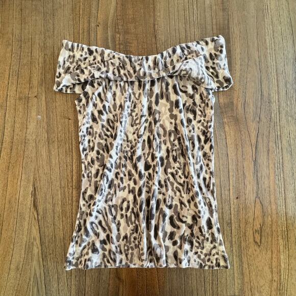 Pilcro (Anthropologie) Off-The-Shoulder Twist Rib Top - Size S - Picture 1 of 5